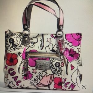 RARE COACH POPPY PETAL TOTE